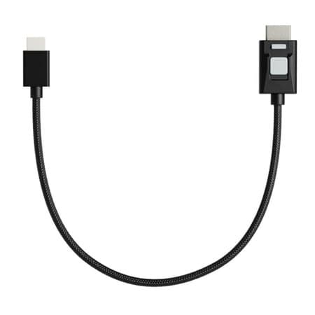 Atomos 4K60 HDR Locking Full HDMI to Mini-HDMI 11.8-Inch Cable for High-Speed Video Transfer (Black)