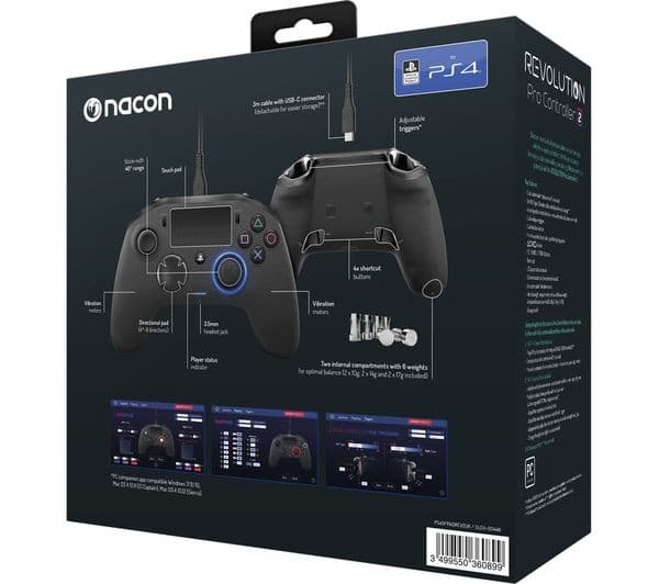 NACON PS4 Revolution Pro 2 Controller - Black - Image 2