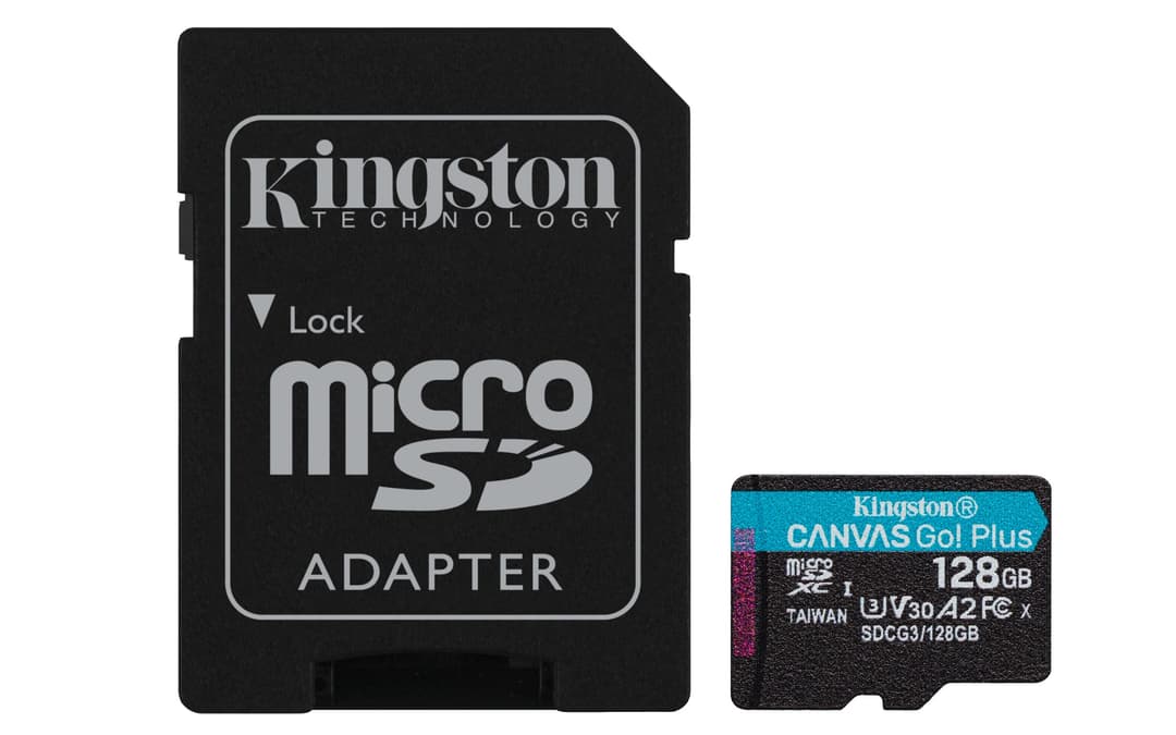 Kingston Technology Canvas Go! Plus 128GB microSDXC Canvas Go Plus 170R A2 U3 V30 Card + ADP - Image 1