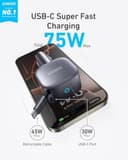 Anker Nano Car Charger (75W, USB-C Port, Built-in USB-C Cable) thumbnail 5
