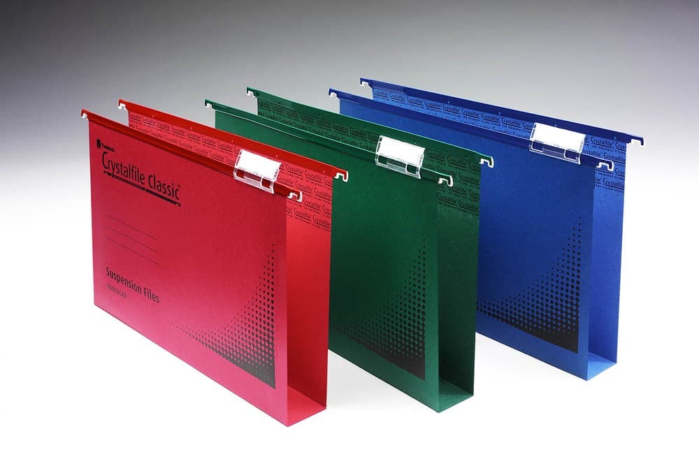 Rexel Crystalfile Classic Foolscap Suspension File 50mm Green (Pack of 50) - Image 2
