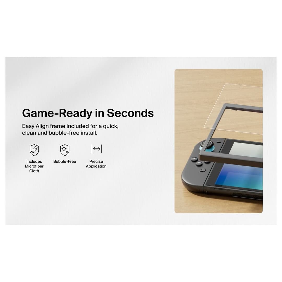Belkin Tempered Glass Screen Protector For Nintendo Switch 2 - Image 3
