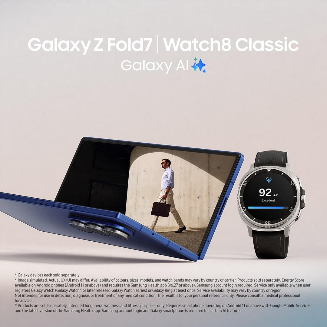 Samsung Galaxy Z Fold7 AI Phone - Jet Black - Image 8