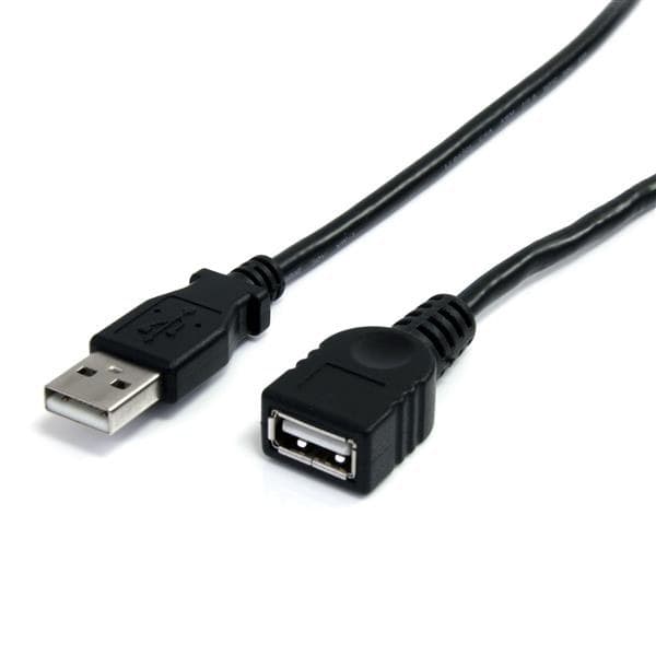StarTech.com 6 ft Black USB 2.0 Extension Cable A to A - M/F - Image 1