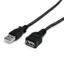 StarTech.com 6 ft Black USB 2.0 Extension Cable A to A - M/F thumbnail 1