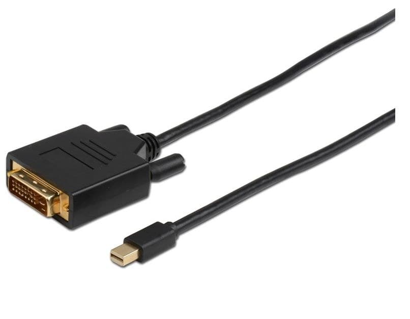 Microconnect Mini DisplayPort to DVI-D Adapter - Black - Image 1