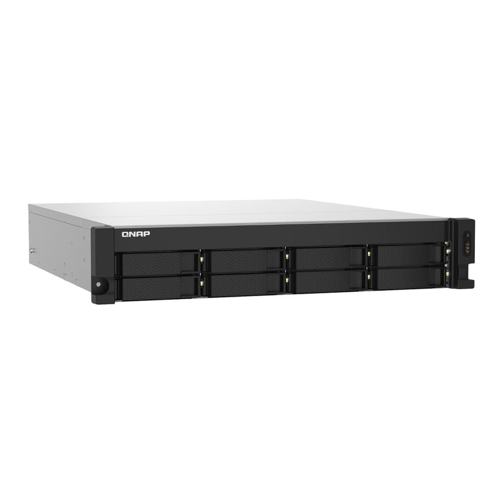 QNAP TS-832PXU-RP 4GB RAM 8 Bay Rackmount NAS Enclosure - Silver - Image 3