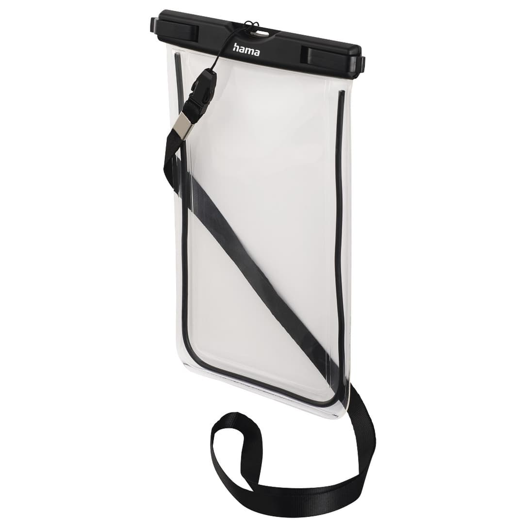 Hama Finest Sports Waterproof Smartphone Pouch, IPX8 - Black/Transparent - Image 2