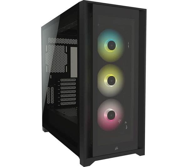 CORSAIR iCUE 5000X RGB ATX Mid-Tower PC Case - Black - Image 1