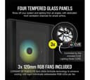 CORSAIR iCUE 5000X RGB ATX Mid-Tower PC Case - Black thumbnail 4