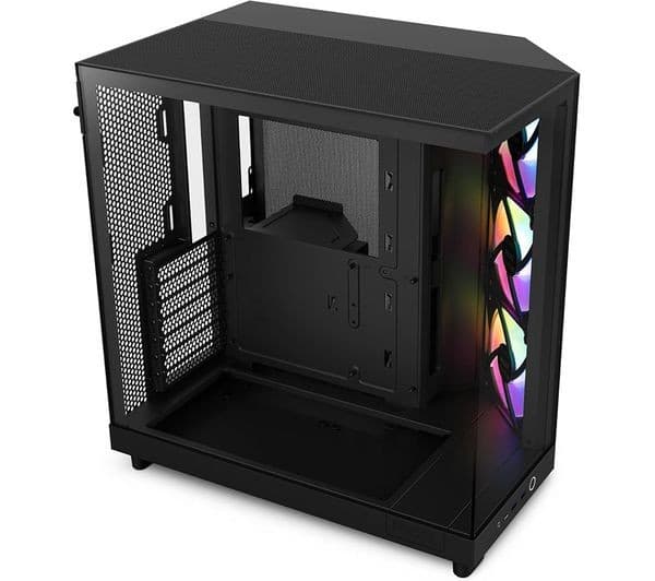 NZXT H6 FLOW RGB ATX Mid-Tower Case Black - Image 1