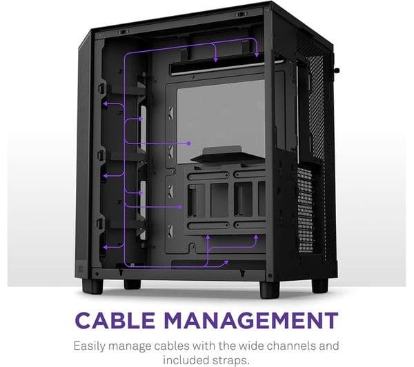 NZXT H6 FLOW RGB ATX Mid-Tower Case Black - Image 4