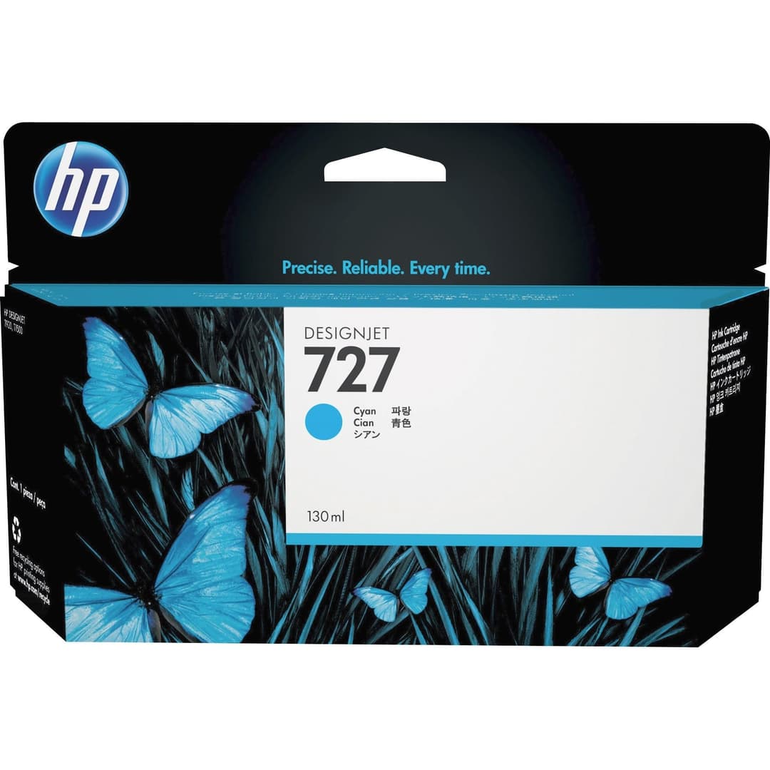 HP 727 Cyan Original Ink Cartridge - Cyan - Image 3