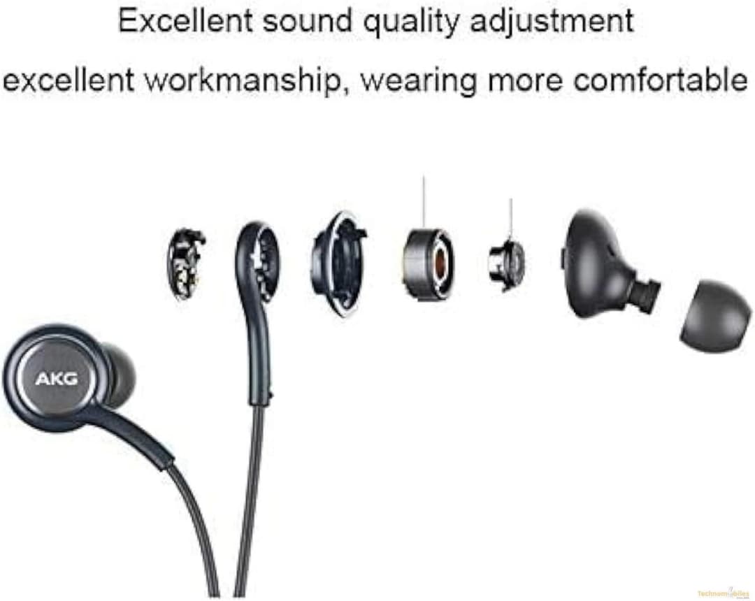 SAMSUNG Earphones USB Type-C EO-IC100, Sound by AKG, In-ear Headset Black, Wired - Image 2
