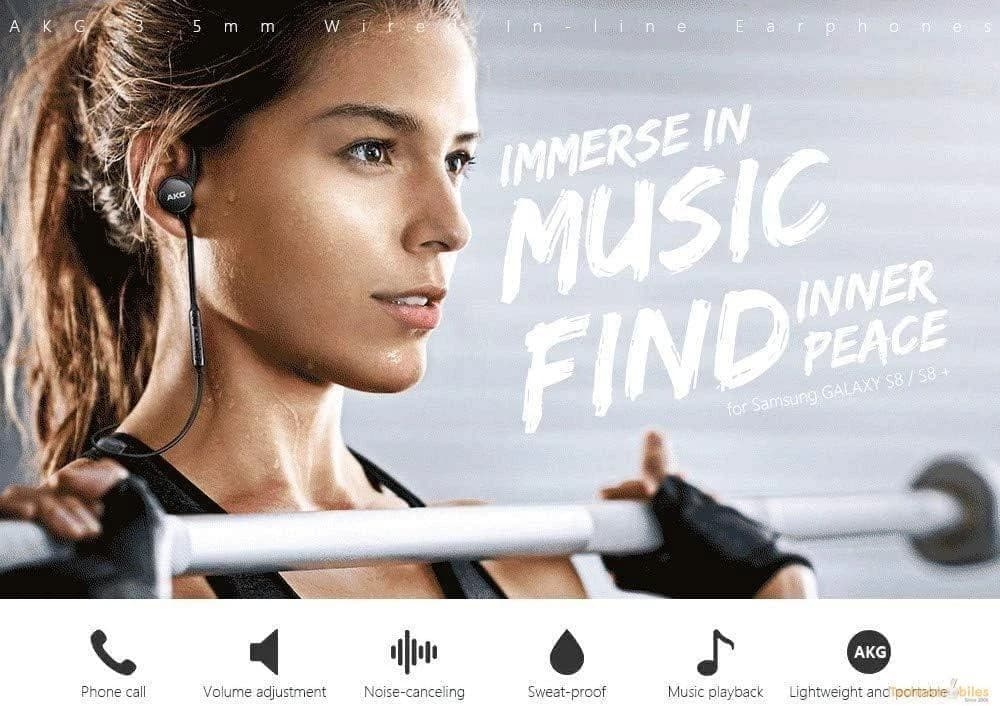 SAMSUNG Earphones USB Type-C EO-IC100, Sound by AKG, In-ear Headset Black, Wired - Image 3