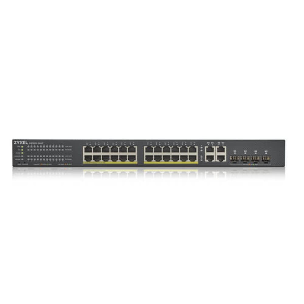Zyxel GS192048HPV2-GB0101F 100 Gbit/s Rack Mountable Managed 44 x Gigabit Ethernet RJ45+SFP Ports Network Switch - Image 1