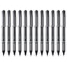 Pentel EnerGel NV Liquid Gel Pen  0.7mm  Medium Line Capped  Metal Tip  Black Ink Sold as 1 Pack of 12 Black