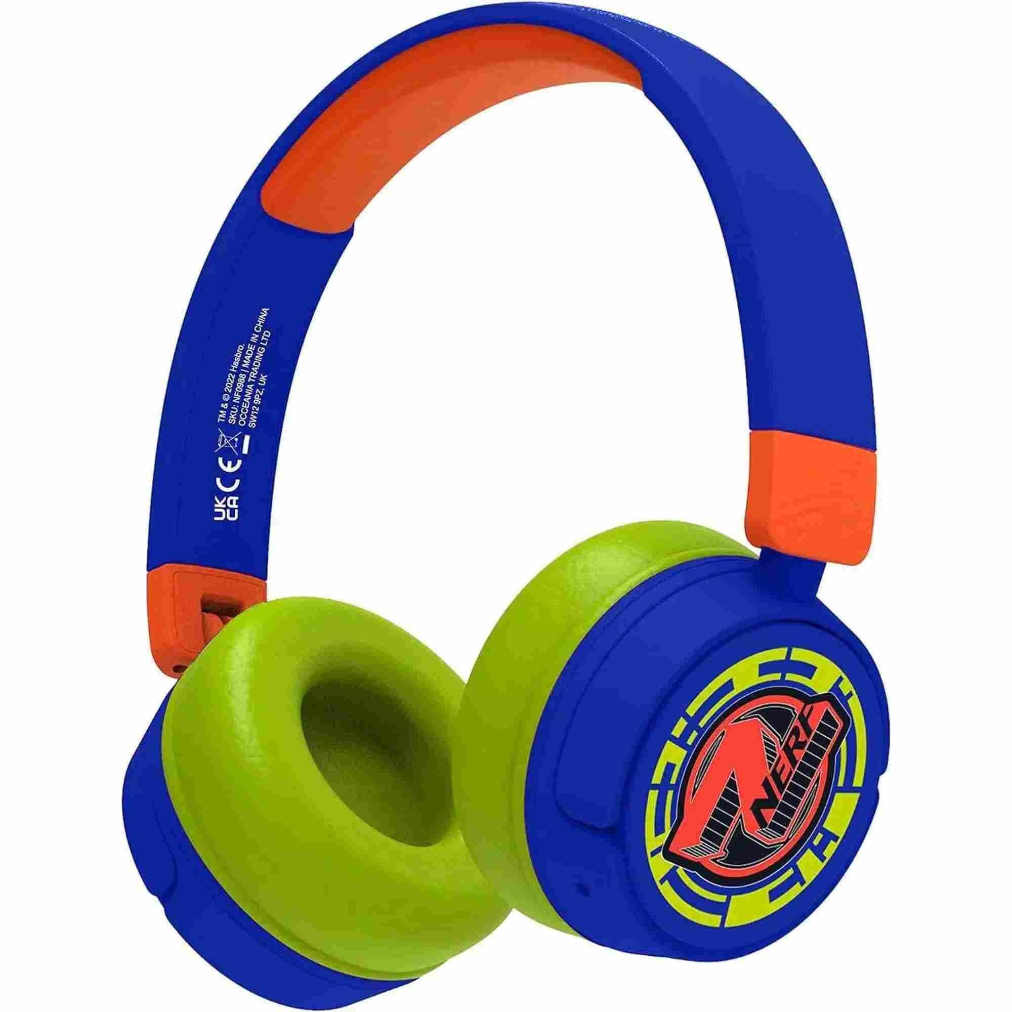 Nerf Kid's Wireless Bluetooth Headphones with Built-in Microphone