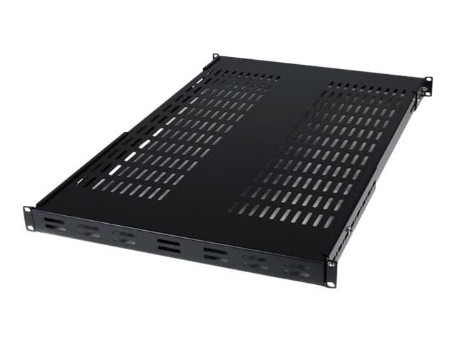 StarTech.com 1U Adjustable Vented Server Rack Mount Shelf - 175lbs - 19.5 to 38in Deep Universal Tray for 19" AV/ Network Equipment Rack (ADJSHELF) - rack shelf - 1U - Image 1