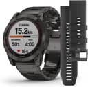 Garmin Fenix 7X Sapphire Solar Edition Carbon Grey DLC Titanium GPS Smartwatch with Vented Titanium Band thumbnail 1