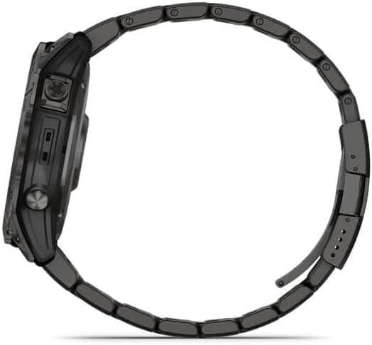Garmin Fenix 7X Sapphire Solar Edition Carbon Grey DLC Titanium GPS Smartwatch with Vented Titanium Band - Image 5