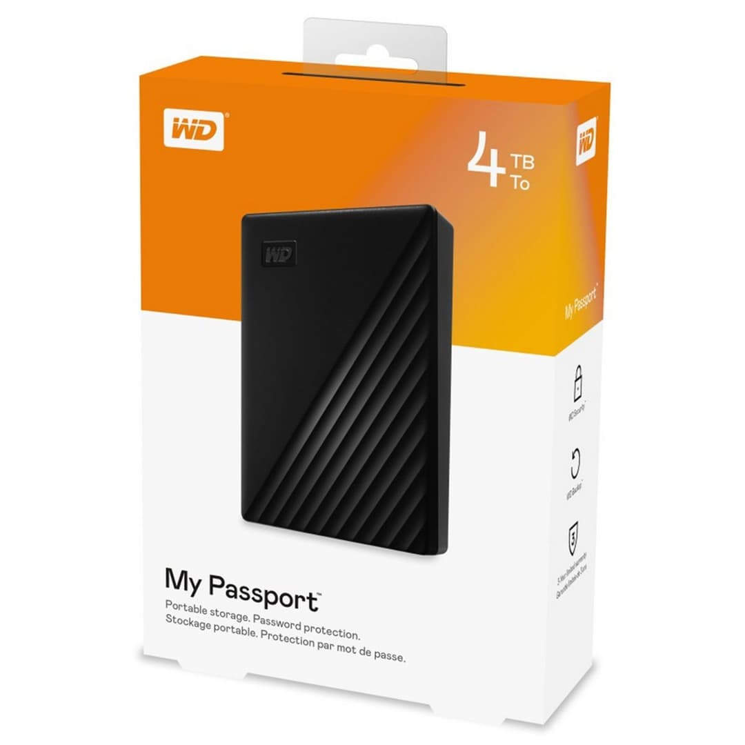 Western Digital My Passport 4TB Portable Hard Drive - Black - Image 6