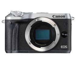 Canon EOS M6 Mirrorless Camera Body Only - Silver - Image 1