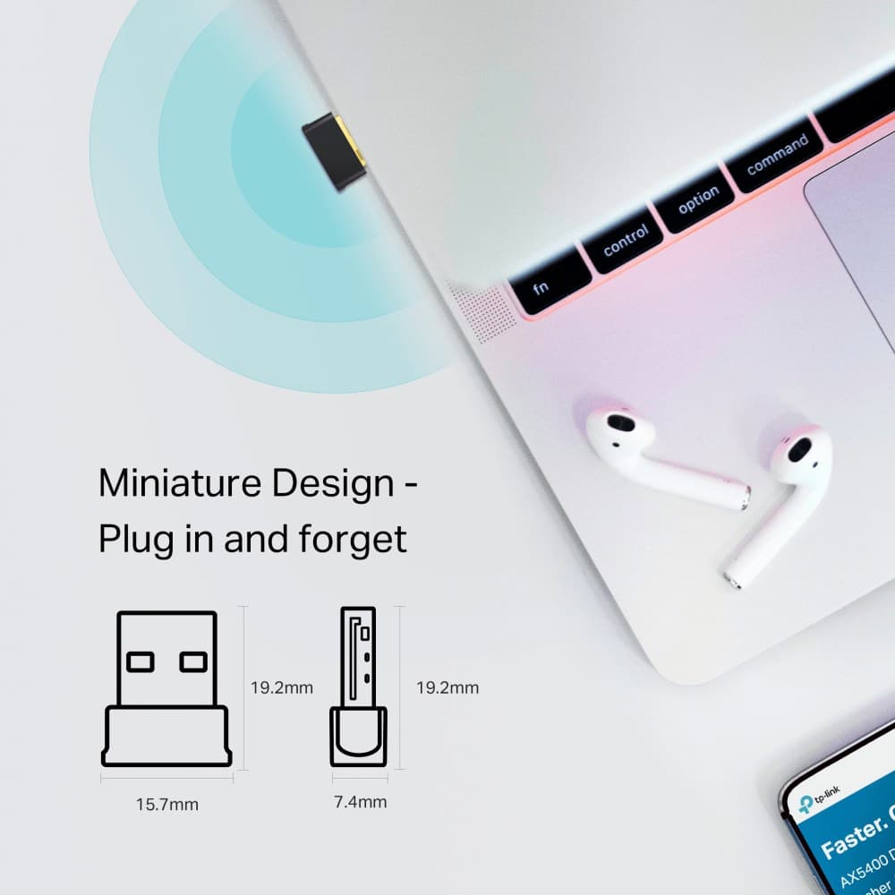 TP-Link AC600 Nano Dual Band Wi-Fi Bluetooth 4.2 USB Adapter - Image 4