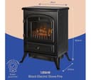 RUSSELL HOBBS RHEFSTV1002B Electric Fire Stove - Black thumbnail 6
