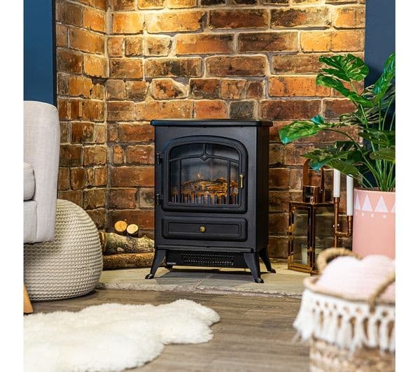 RUSSELL HOBBS RHEFSTV1002B Electric Fire Stove - Black - Image 8