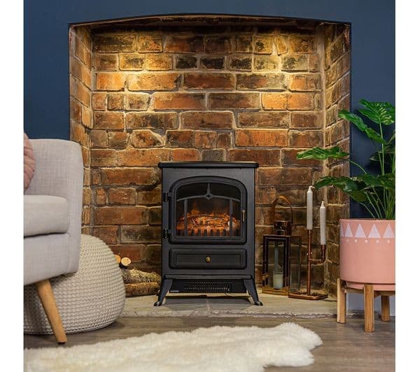 RUSSELL HOBBS RHEFSTV1002B Electric Fire Stove - Black - Image 10