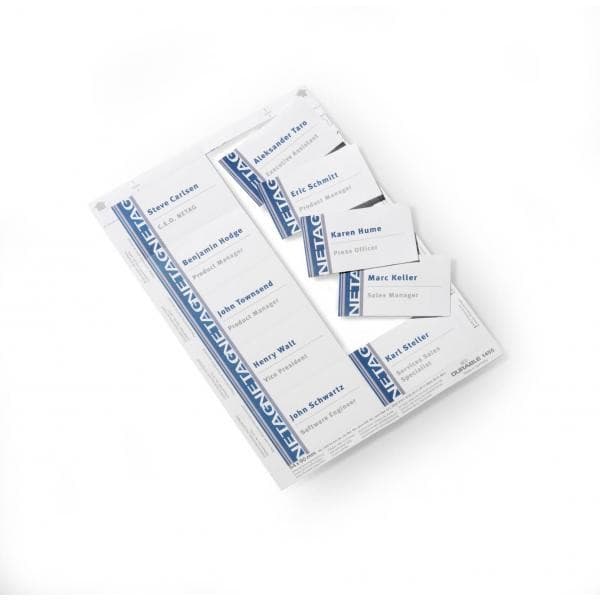 Durable BADGEMAKER Name Badge Insert Cards 150gsm - 54 x 90 mm (200 cards) - Image 3