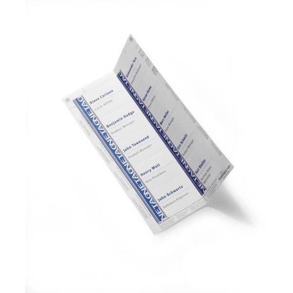 Durable BADGEMAKER Name Badge Insert Cards 150gsm - 54 x 90 mm (200 cards) - Image 4