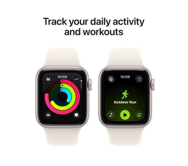 Apple Watch SE 3 Smartwatch 40mm Starlight Aluminium Starlight Sport Band S/M - Image 3