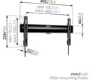 Vogels Comfort TVM 3405 SP Fixed 32-77" OLED TV Wall Bracket Black thumbnail 5