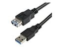 StarTech USB3SEXT2MBK SuperSpeed USB 3.0 Extension Cable A to A Male to Female 2m Black thumbnail 1