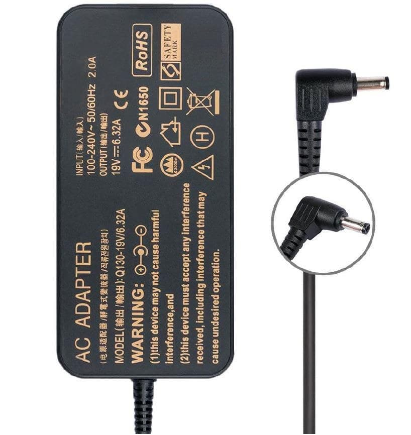 CoreParts MBXAS-GAM001 Gaming Adapter for Asus - 120W 19V 6.32A 5.5x2.5mm with EU Power Cord - Image 1