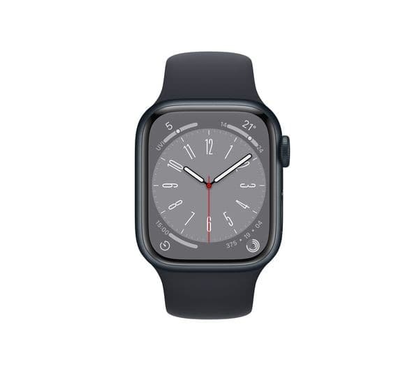 APPLE Watch Series 8 Cellular - Midnight with Midnight Sports Band, 41 mm - Image 2