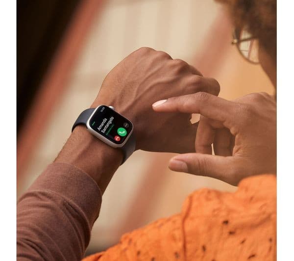 APPLE Watch Series 8 Cellular - Midnight with Midnight Sports Band, 41 mm - Image 4