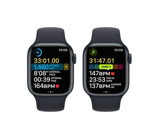 APPLE Watch Series 8 Cellular - Midnight with Midnight Sports Band, 41 mm - Image 7