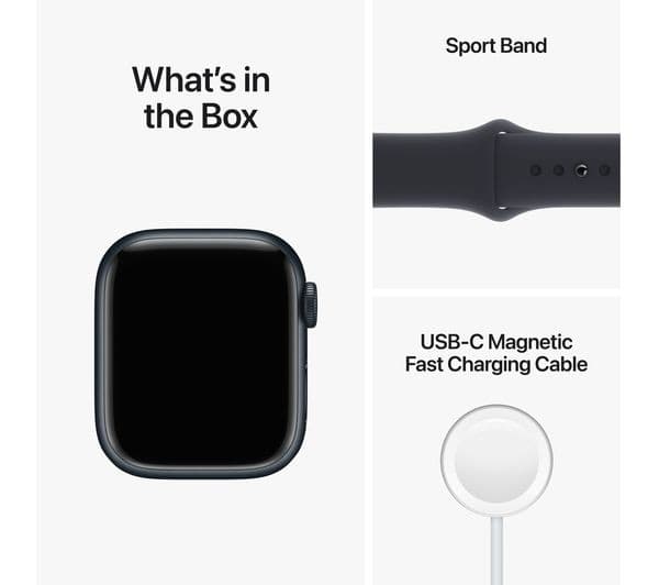 APPLE Watch Series 8 Cellular - Midnight with Midnight Sports Band, 41 mm - Image 9