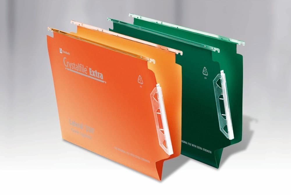Rexel Crystalfile Extra `330` Lateral File 15mm Green (25) - Image 3