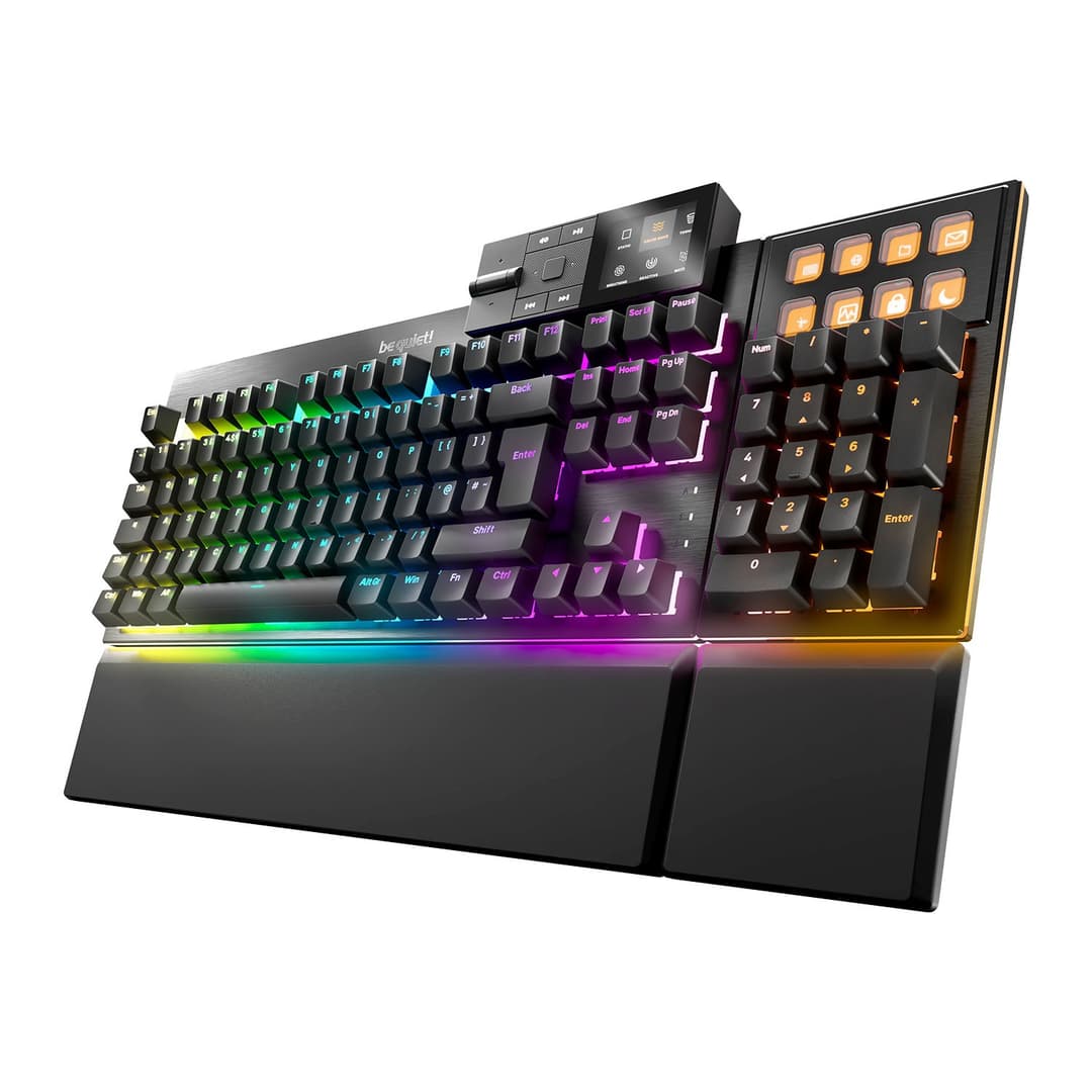 be quiet! Dark Mount Silent Tactile BT002UK RGB Mechanical Gaming Keyboard - Black - Image 1