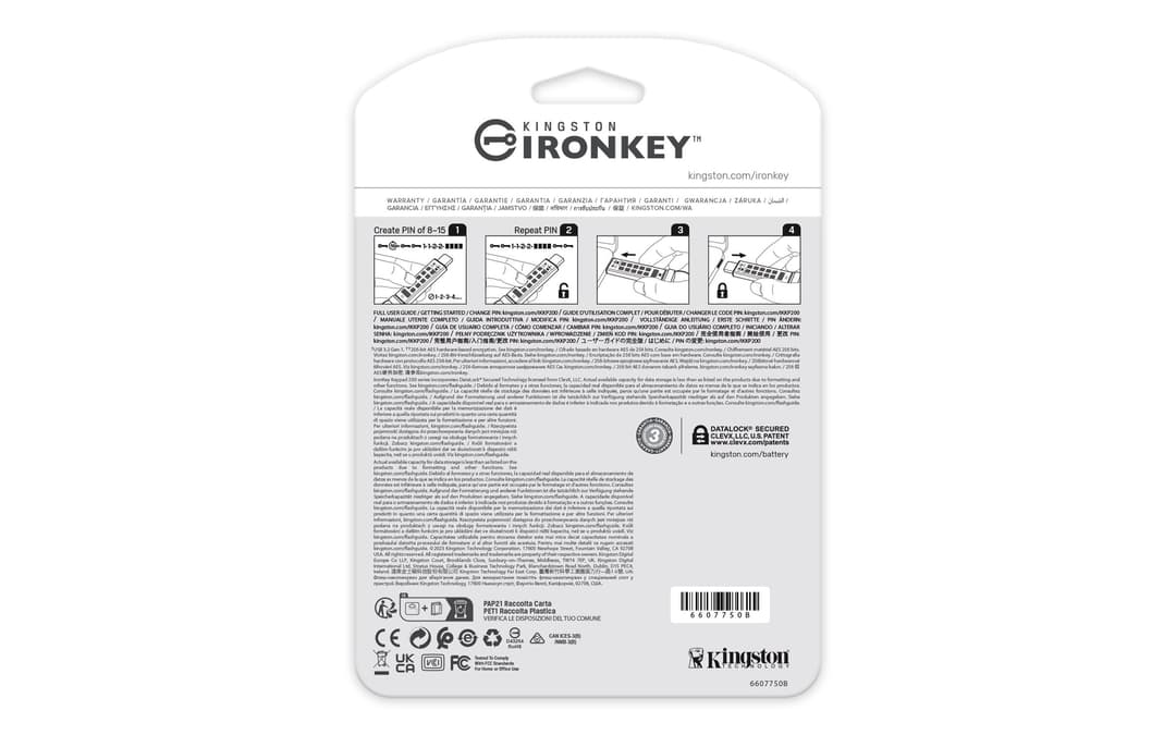 Kingston Technology IronKey 512GB USB-C Keypad 200C, FIPS 140-3 Lvl 3 AES-256 - Image 4