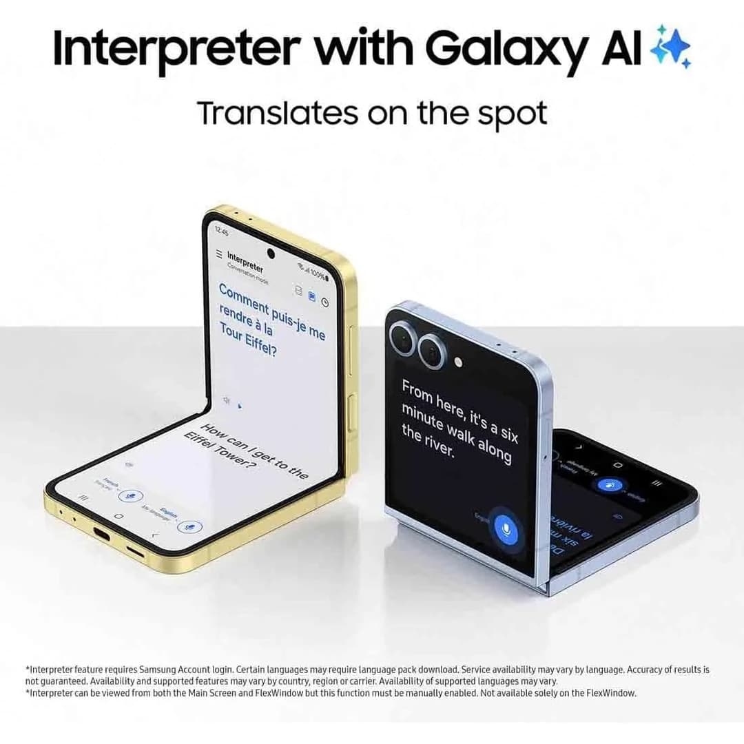 Samsung Galaxy Z Flip6 5G AI Smartphone 256GB - Blue - Image 6