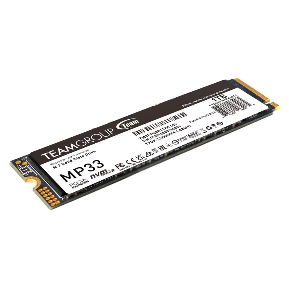 Team Group MP33 1TB M.2 2280 NVMe PCIe 3.0 Internal SSD - Image 2