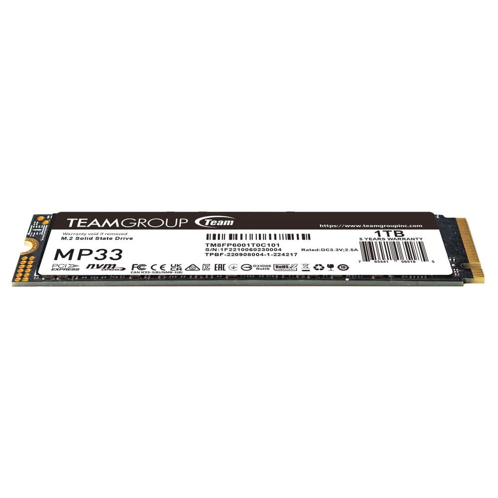 Team Group MP33 1TB M.2 2280 NVMe PCIe 3.0 Internal SSD - Image 4