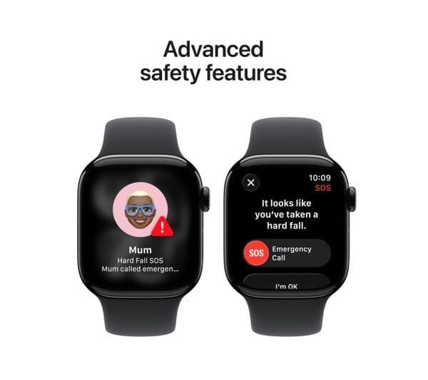 Apple Watch Series 11 Smartwatch 42mm Jet Black Aluminium Black Sport Band S/M - Image 2