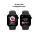 Apple Watch Series 11 Smartwatch 42mm Jet Black Aluminium Black Sport Band S/M thumbnail 2