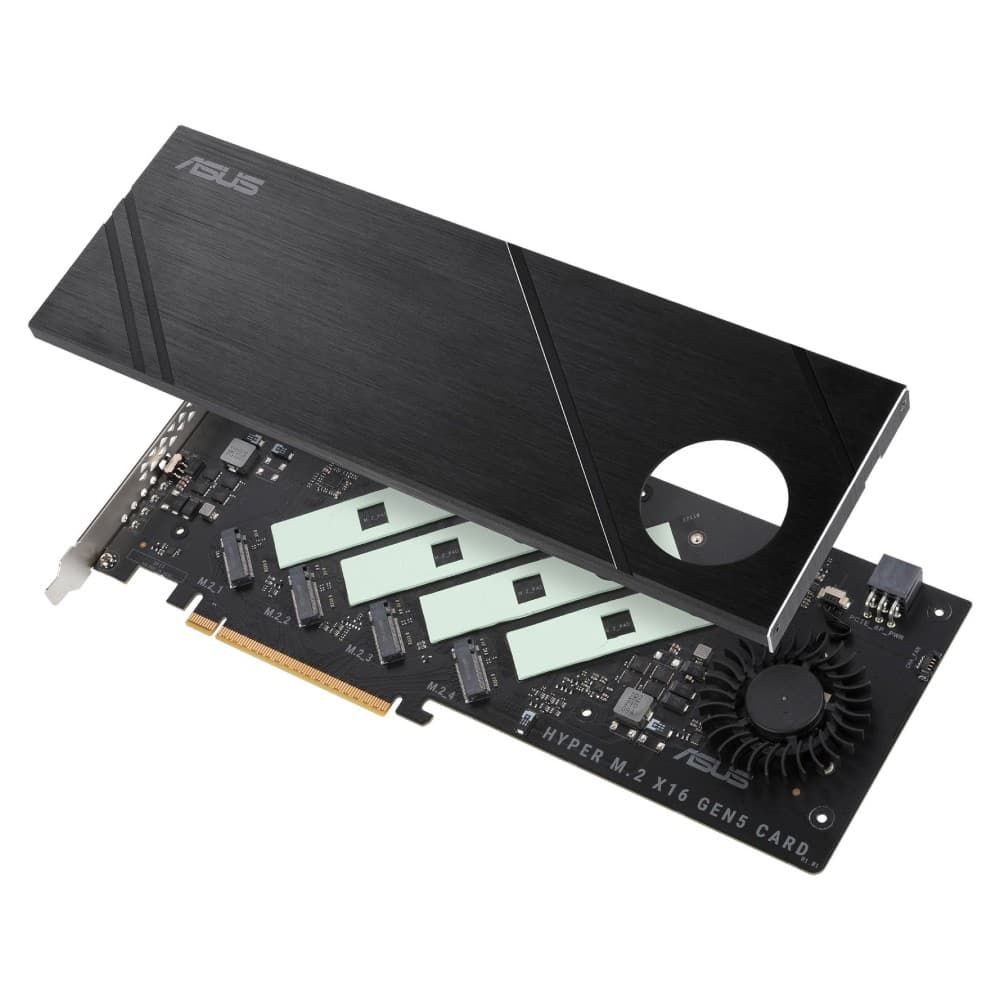 ASUS Hyper PCIe 5.0 x16 Gen5 4 x M.2 Interface Expansion Card - Image 3